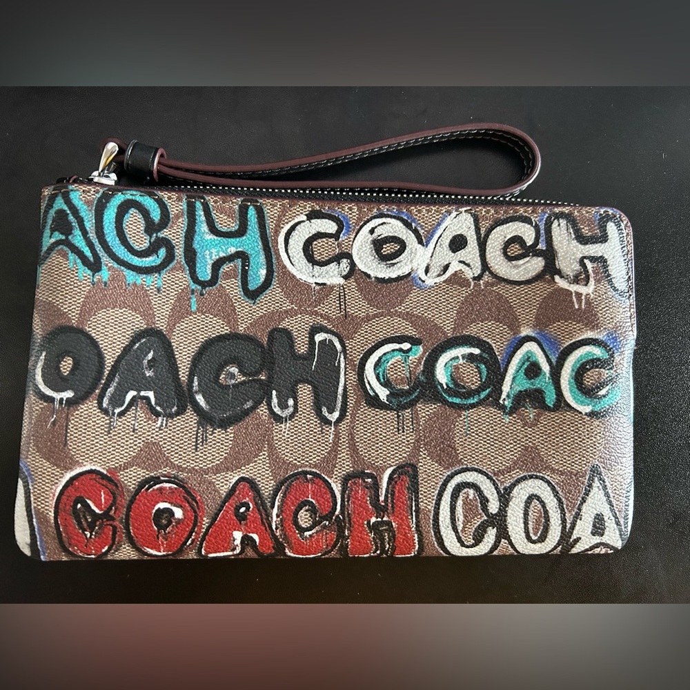 Coach large wristlet